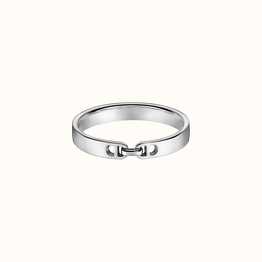 Ever Chaine d'ancre wedding band, large model | Hermès USA